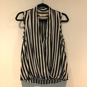 ba&sh Black & White stripe top - S